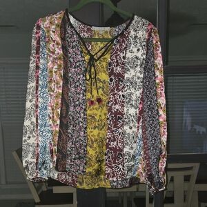 Daniel Rainn Multicolor Floral Blouse